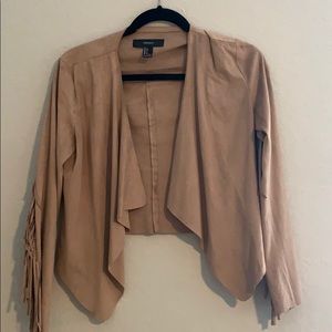Fringe suede jacket